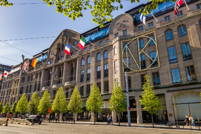 Louis Vuitton store in Nybrogatan street in the borough of