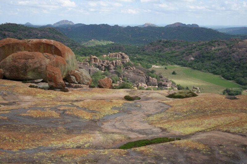 Landscape at the Matobo National Park.