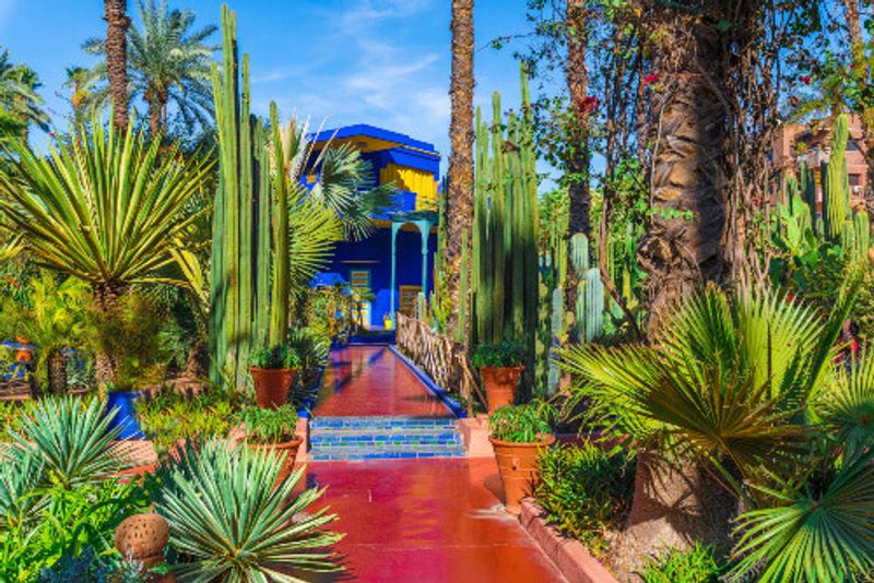 The house, Le Jardin Majorelle in Marrakech.