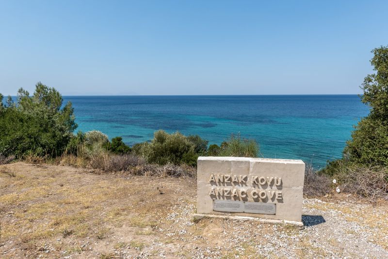 The Anzac Cove monument in the Gallipoli Peninsula.