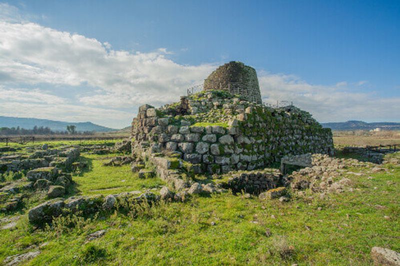 An ancient Nuraghe fortress in Sardinia.