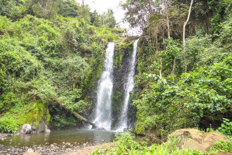 Marangu waterfalls near Mount Kilimanjaro in Tanzania.