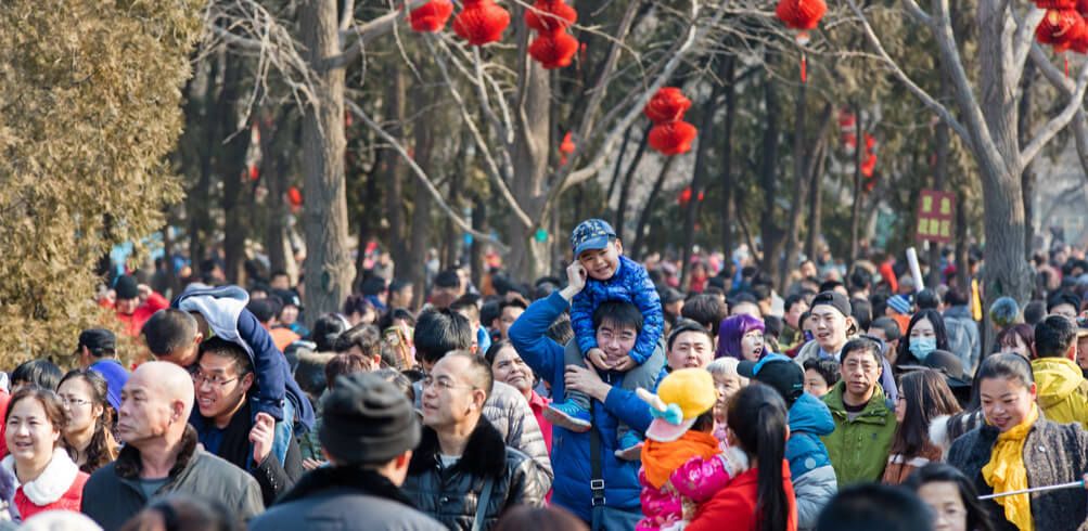 chinese new year travel crowds