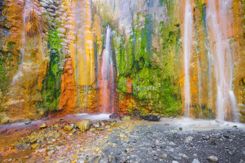 The Cascada de los Colores in La Palma.