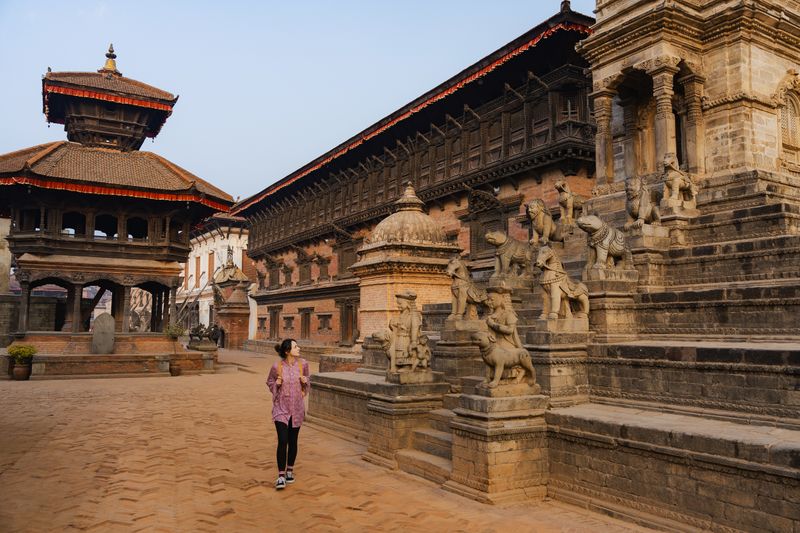Exploring Bhaktapur Durbar Square, a UNESCO-listed site rich in Nepal’s religious and cultural heritage