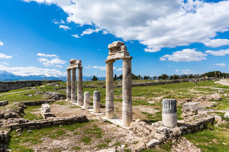 An Ancient Roman column at Hierapolis.