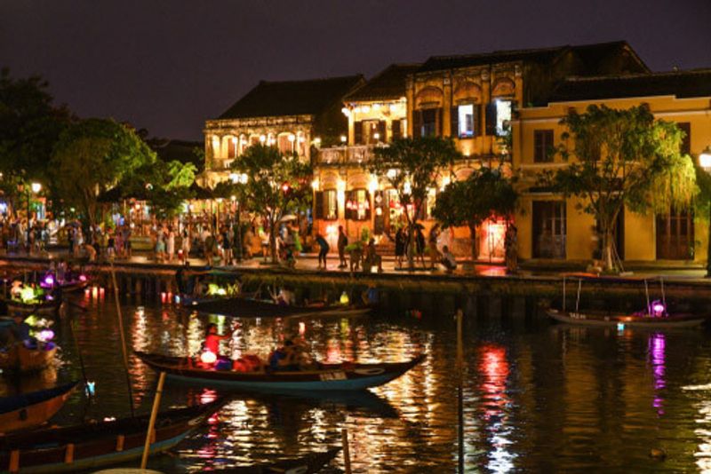 A sampan boat ride in Hoi An, Vietnam.