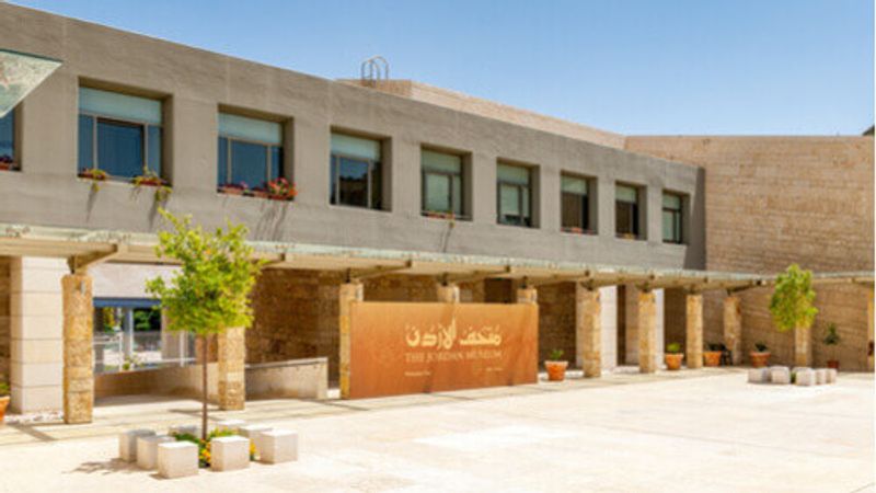 The exterior of the Jordan Museum.