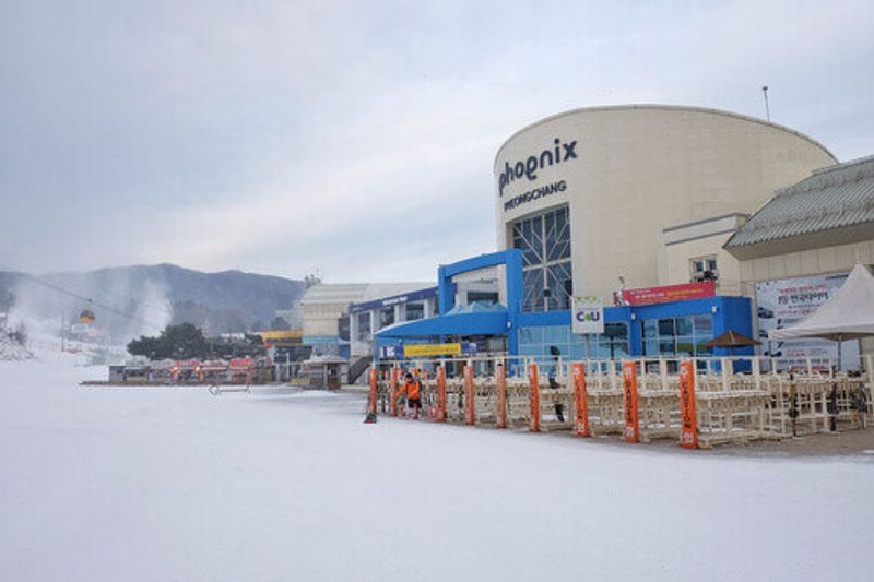 Phoenix Park Ski centre in Seoul, South Korea.