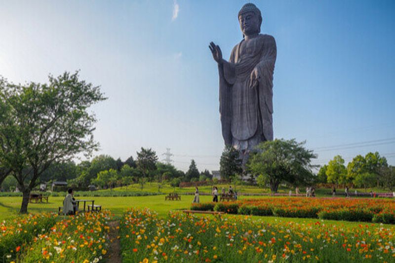 The Ushiku Daibutsu statue in Japan.