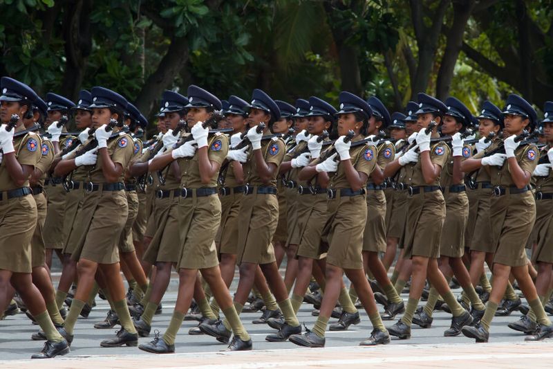 Photo 5:  Independence Day parade rehearsal in Colombo, Sri Lanka.