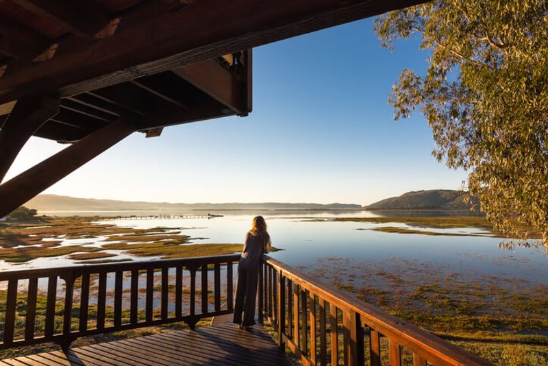 Knysna Lagoon is a picturesque and unique sight in South Africa.