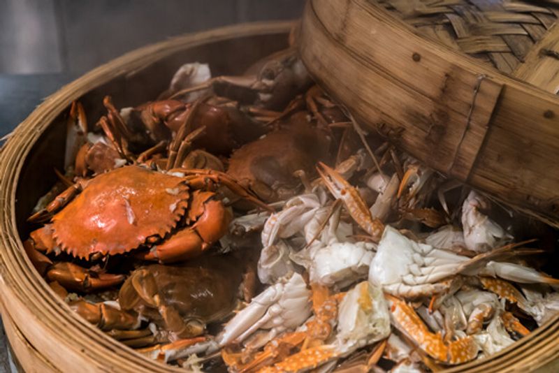 In South Africa, steamed crab is one of the delicacies found locally.