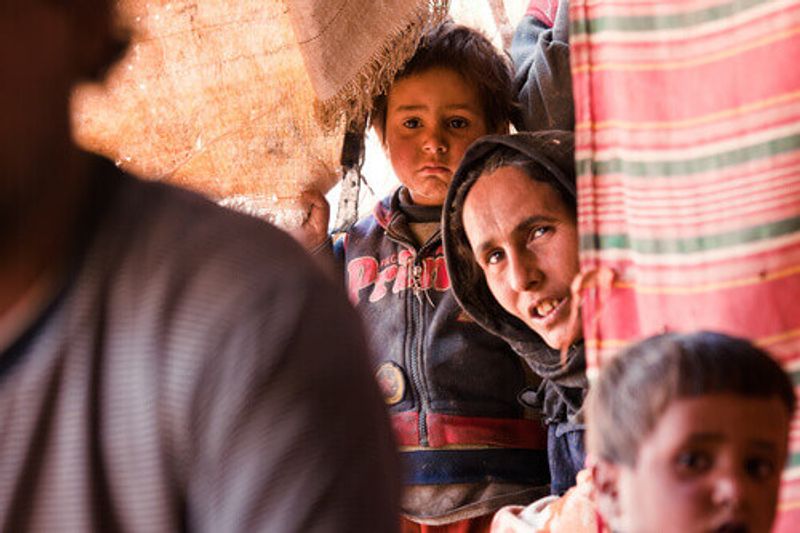 A local Bedouin mother and child in Jordan.