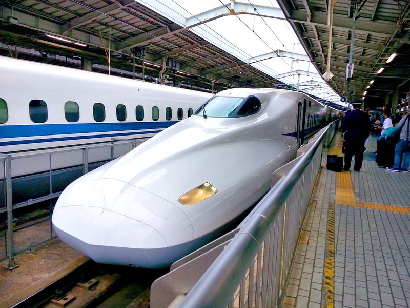 The Japanese bullet train, or shinkansen, began operating in 1964