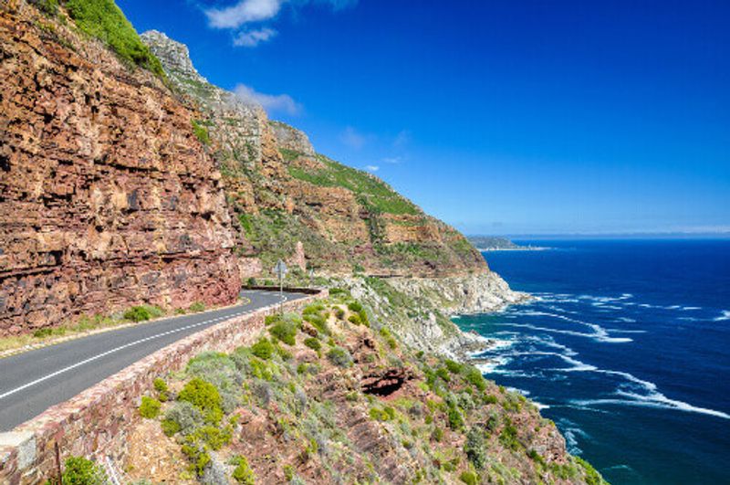 Chapmans Peak Drive on the Cape Peninsula in Western Cape.