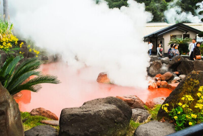 Chinoike Hot Springs in Beppu, Japan.