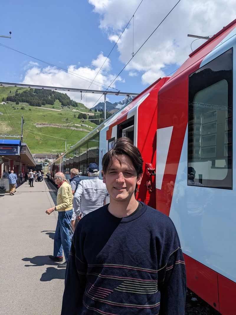 Scott loved every minute of his 8-hour Glacier Express journey from St. Moritz to Zermatt (Photo: Scott Forth)