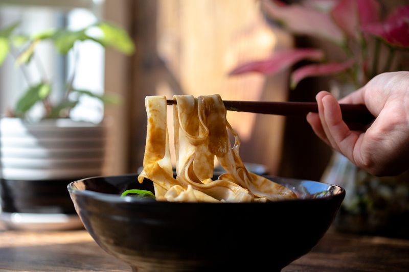 Lagman, a tasty noodle dish that is enjoyed throughout the region