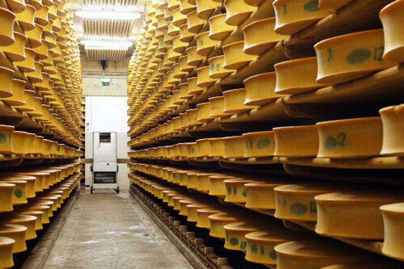 Beaufort Cheese in Savoie.