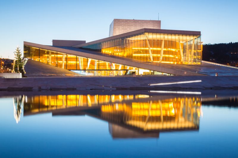 The stunning, sleek Opera House.