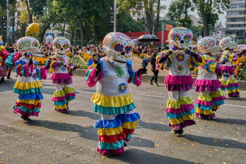 Day of the Dead or Dia de los Muertos parade.