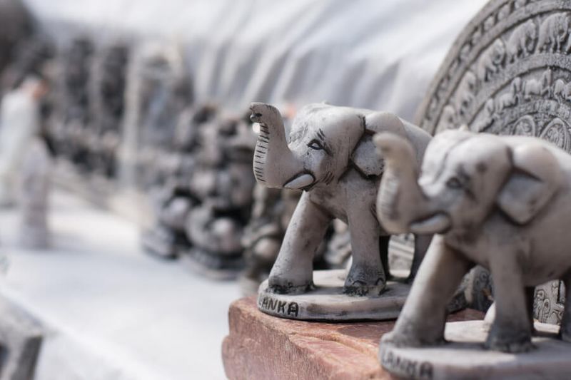 Handicraft elephant souvenir in Sri Lanka