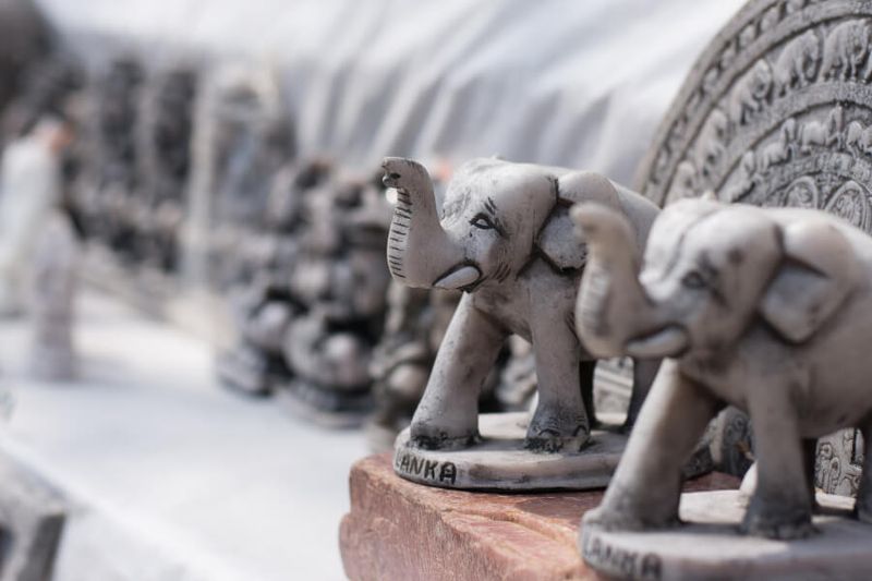 Handicraft elephant souvenir in Sri Lanka