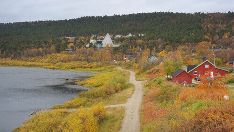 The charming village of Karasjok in Norway.