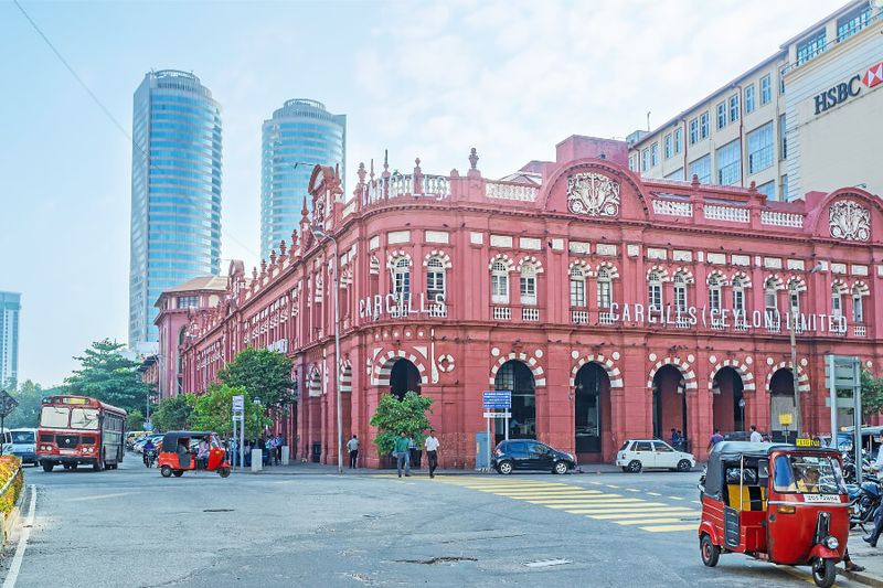 The red building of Cargills and Miller in York Street.