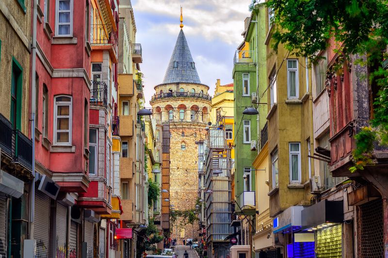 The Romanesque Galata Tower in the Old Town is a stunning work of architecture.