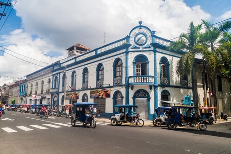 A street view of Iquitos, Peru.