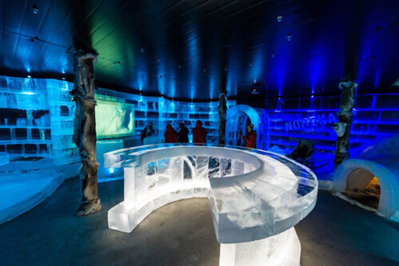 The unique Artico Ice Bar in Honningsvag.