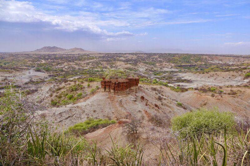 Olduvai Gorge, or The Cradle of Life near Ngorongoro.