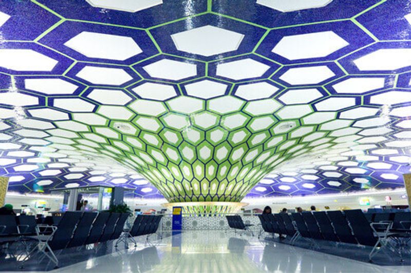 The interiors of the Abu Dhabi International Airport.