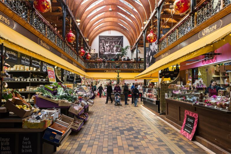 Shoppers at the historical English Market, which opened its doors in 1788.