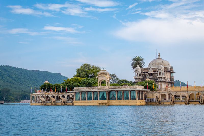 Jag Mandir, a palace built on an island in Lake Pichola.