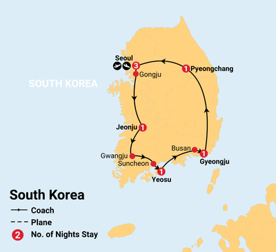 tour to south korea from australia