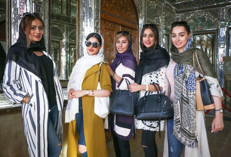 Fashionable local Iranian women.