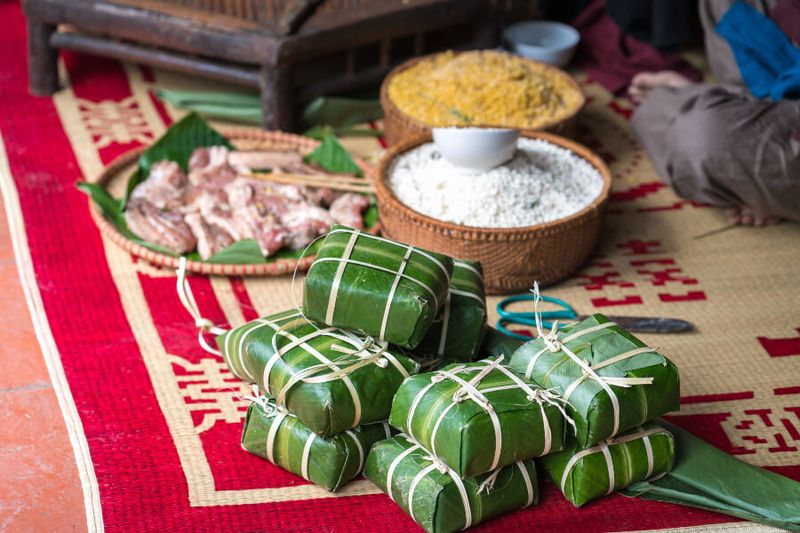 Chung cake is a staple in every household during Tet