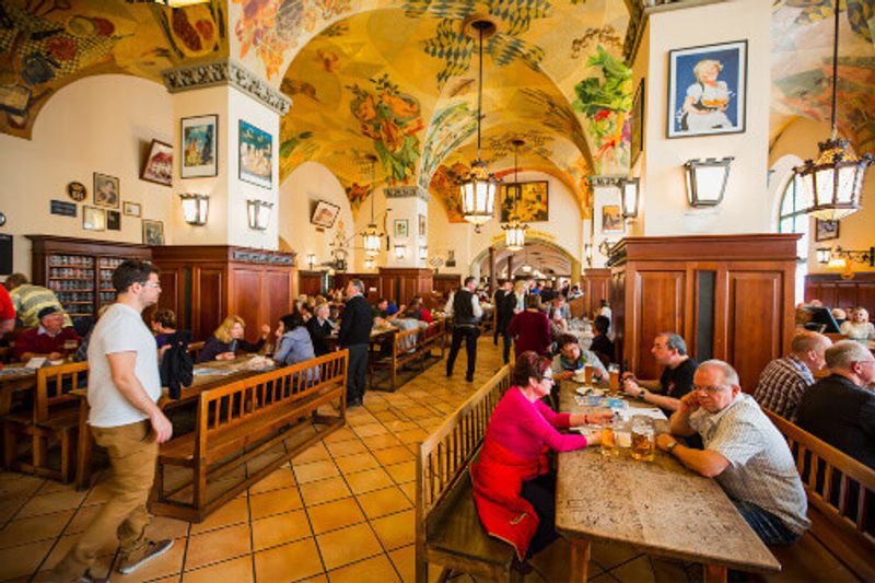 The Famous Hofbraeuhaus in Munich, Bavaria.