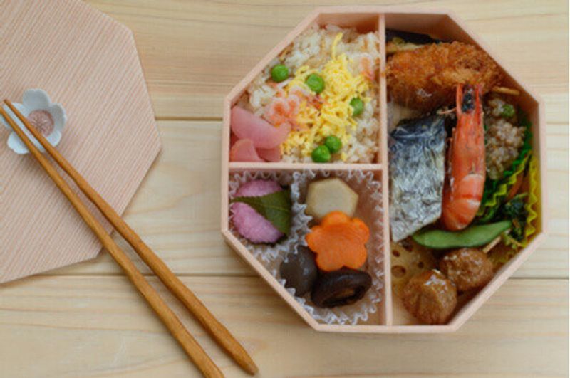 Hanami Bento Box with seasonal food