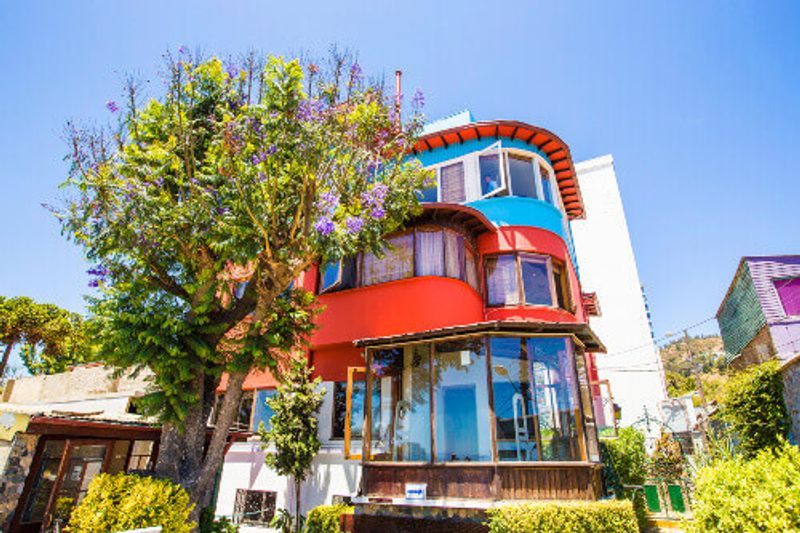 The well known home of Pablo Neruda, Sebastiana in Valparaiso, Chile.