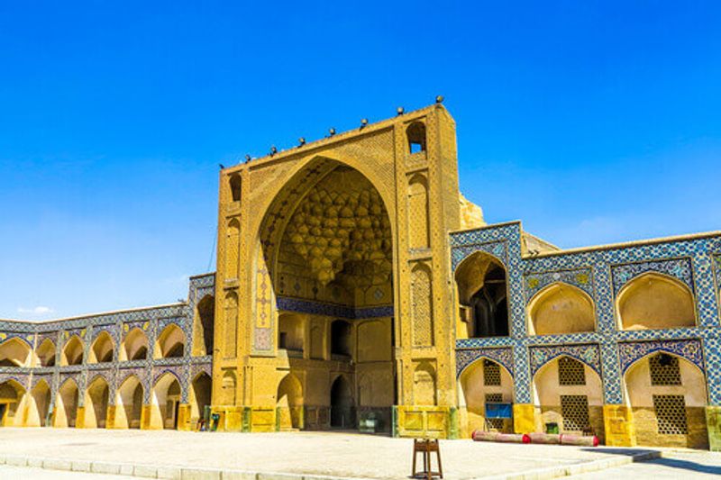 The tranquil Masjed-e Jameh Mosque in Esfahan.