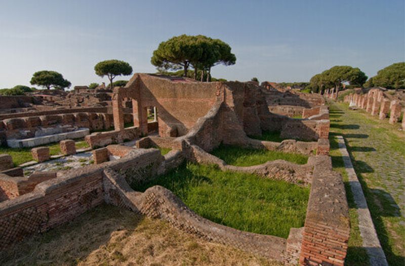 Ostia Antica ruins near Rome.