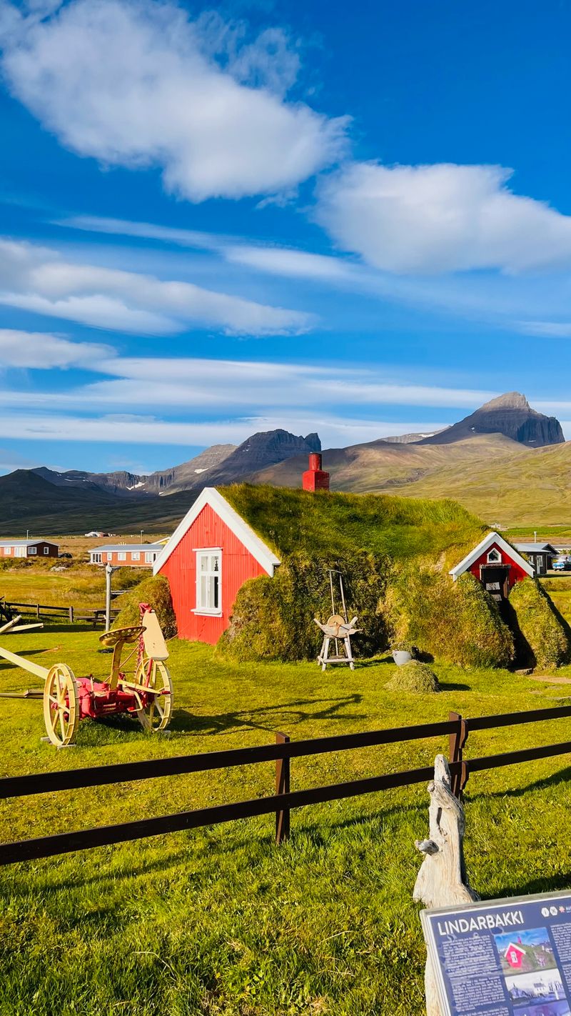 Lindarbakki, a small picturesque turf house, is a popular attraction in Bakkagerði village (photo taken by Stefan on tour)