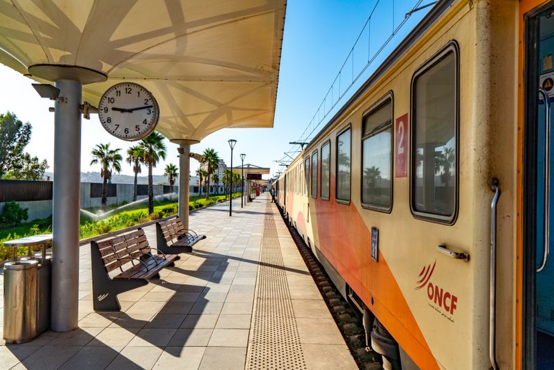 Gare Tanger Ville train station in Tangier, a key hub for Morocco transportation.