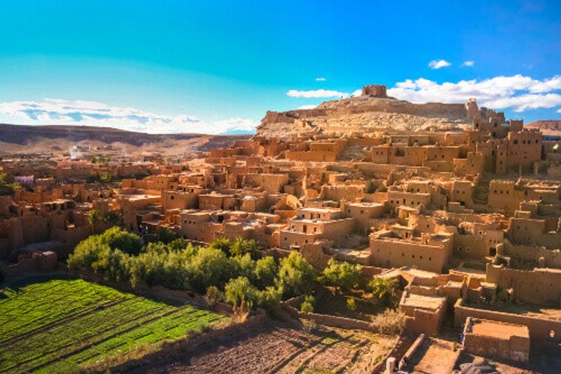 Ait Ben Haddou, in the fortified city of Kasbah or Ksar.
