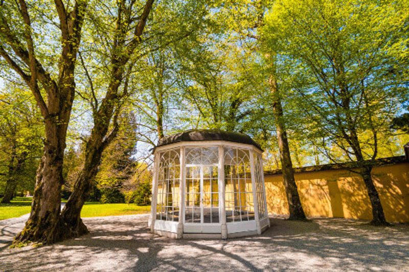 The “Sound of Music” pavillion in Helbrunn Park in Salzburg.
