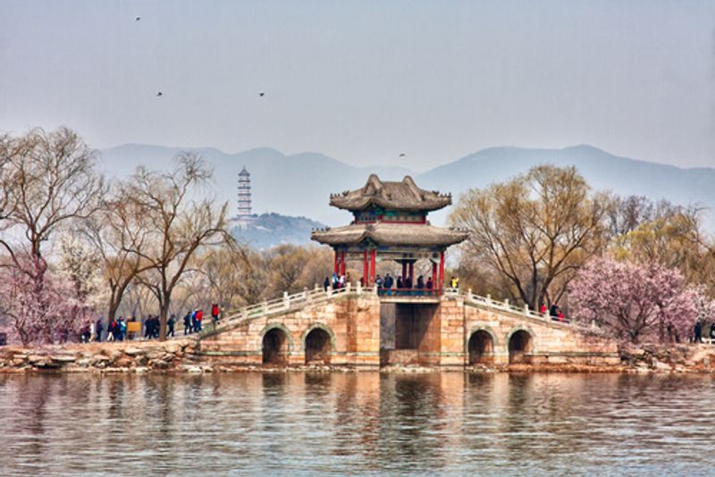 The Summer Palace in spring is a picturesque sight that overtakes those who visit.